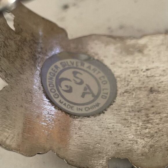 Set Of 7 Silverplate Napkin Rings Grapes Baroque Godinger Silver Art Co GSA - Picture 5 of 6